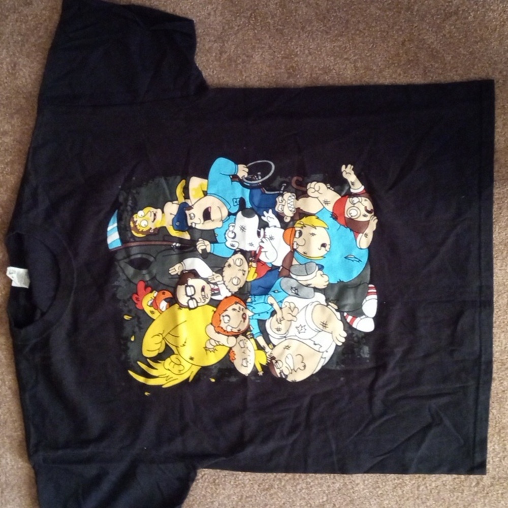 Family Guy chicken brawl shirt xl